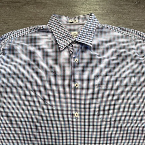 Peter Millar Shirt Mens Extra Large Plaid Casual Golf Adult Preppy‎ Classiccore - Picture 4 of 11